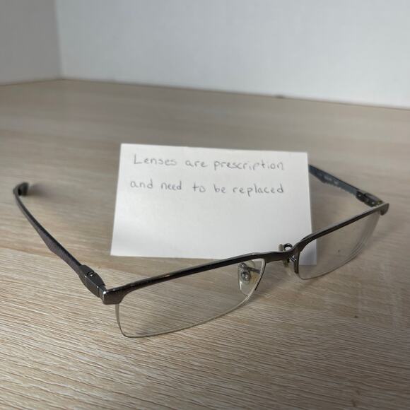 Ray-Ban RB8406 2502 Eyeglasses Carbon Fiber Silver PARTS Only 53-17-140 - Picture 1 of 11